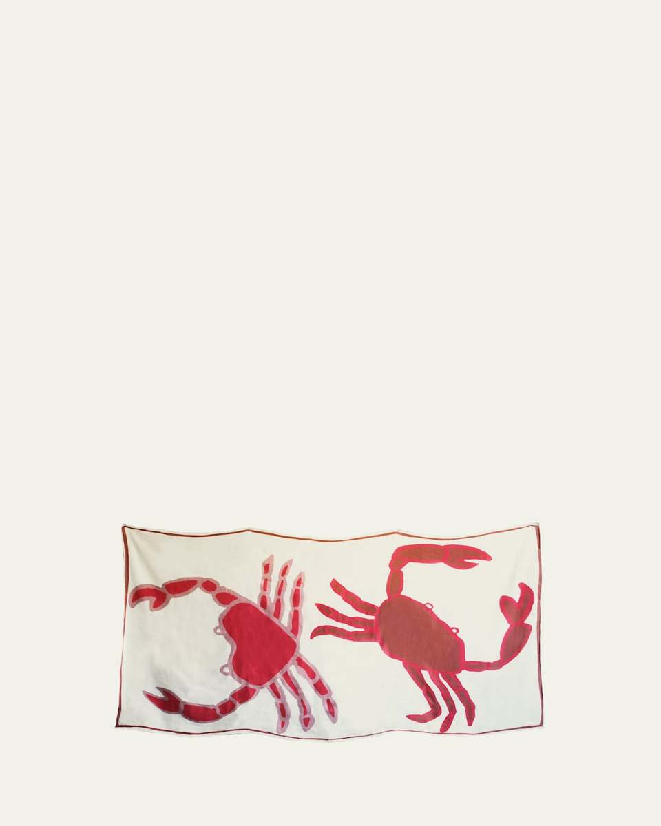 Crabs Linen Tablecloth